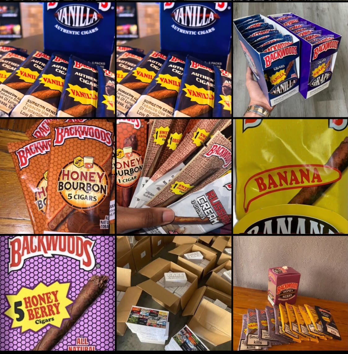Backwood Vanilla Cigarettes Pallet
