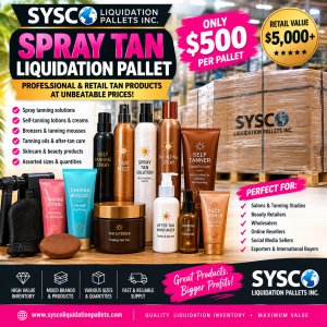 SPRAY TAN LIQUIDATION PALLET